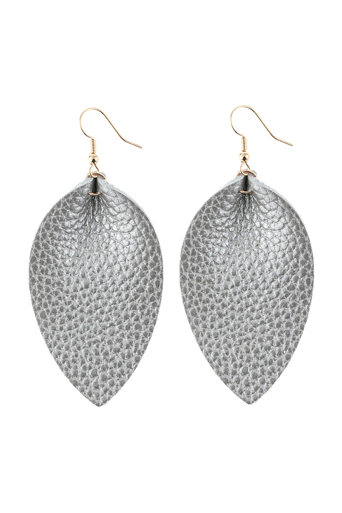 Pinched Teardrop Hoop Drop Earrings