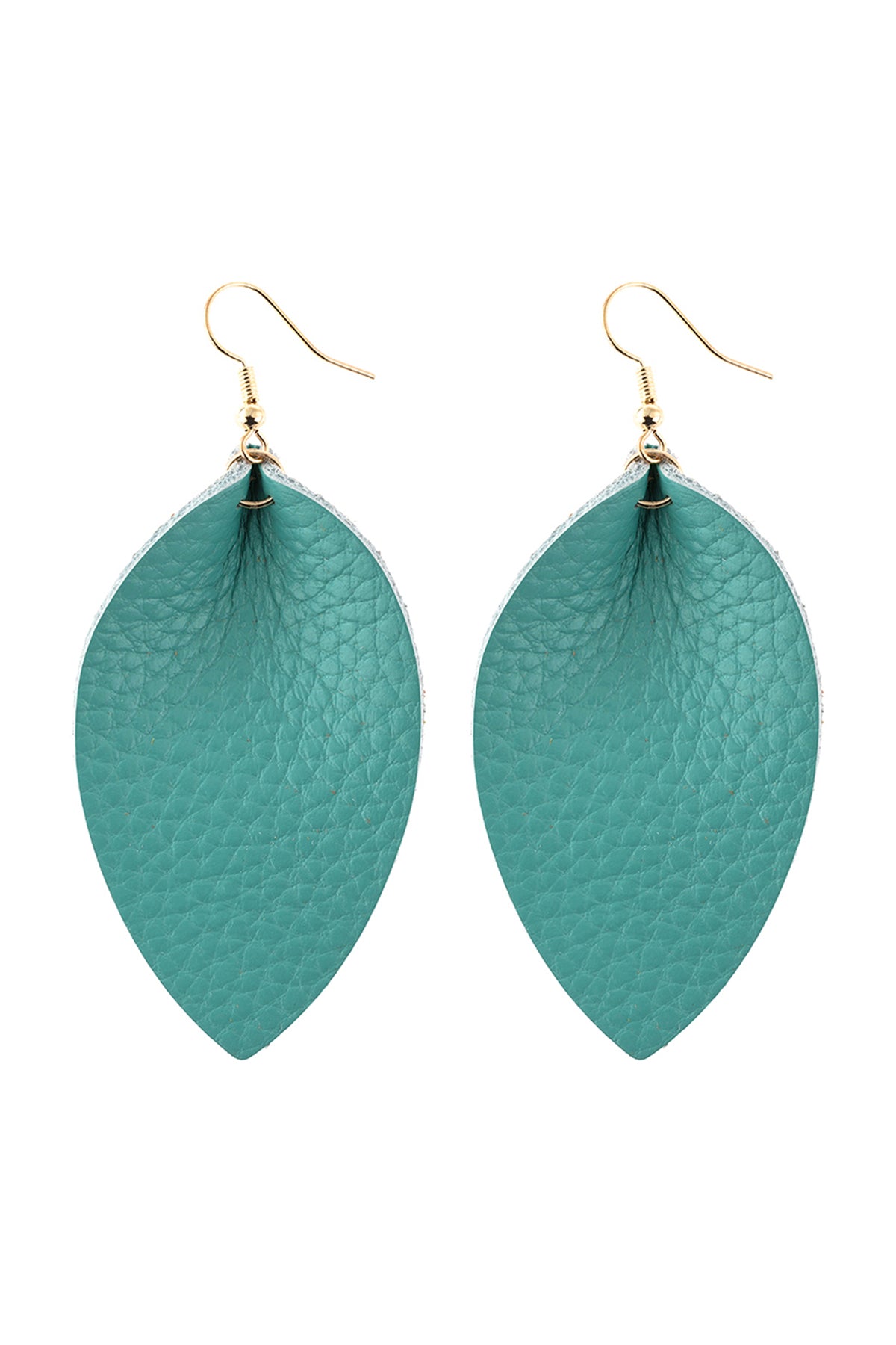 Pinched Teardrop Hoop Drop Earrings
