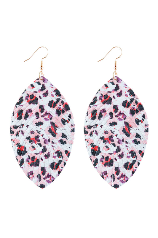 Multi Color 7 Vibrant Colors Drop Earrings