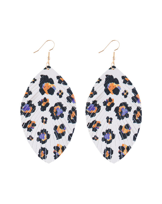 Multi Color 9 Vibrant Colors Drop Earrings