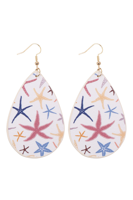 Print Teardrop Earrings