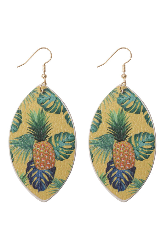 Tropical Print Mar2uise Drop Earrings