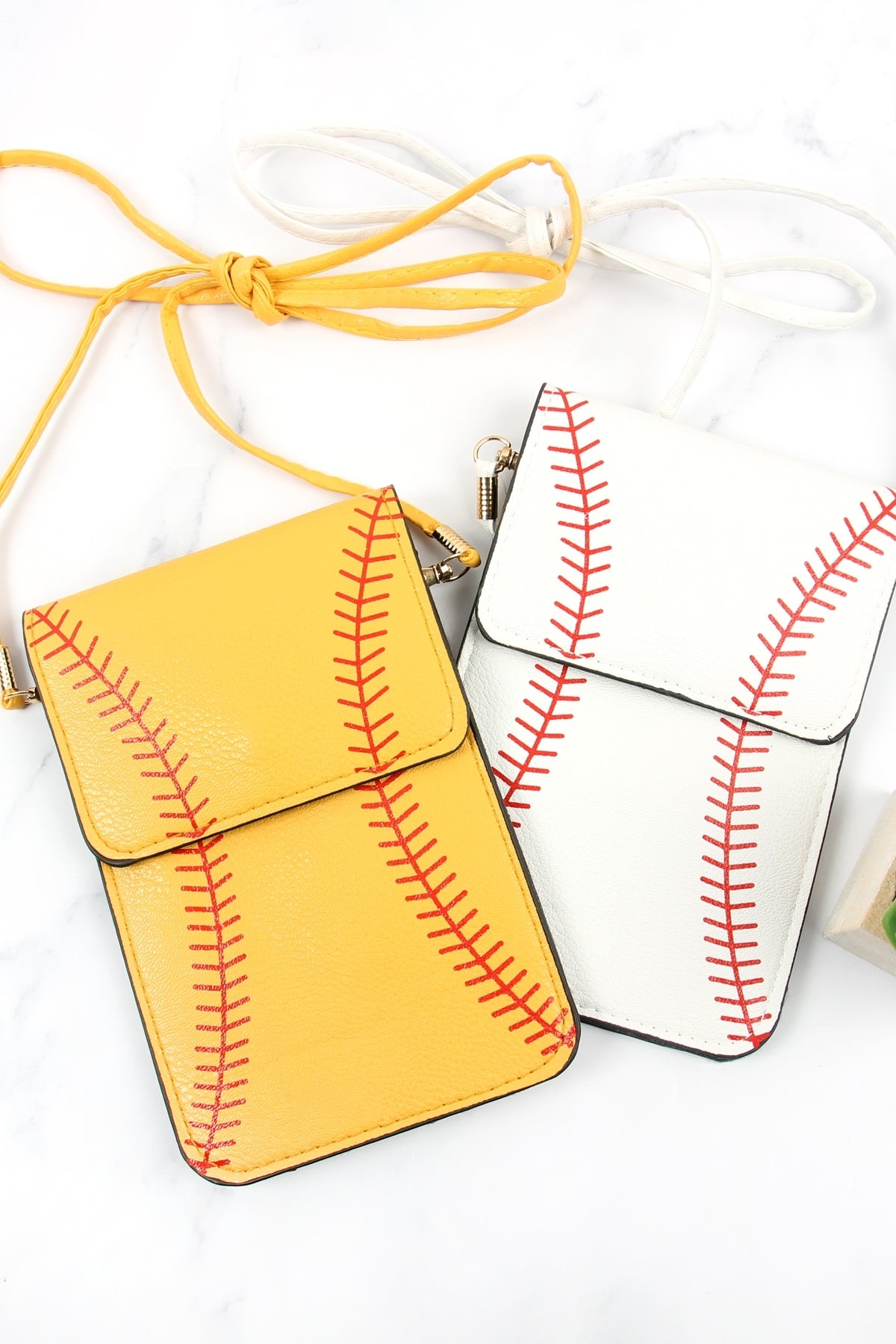 Baseball Cellphone Transparent Crossbody Bag