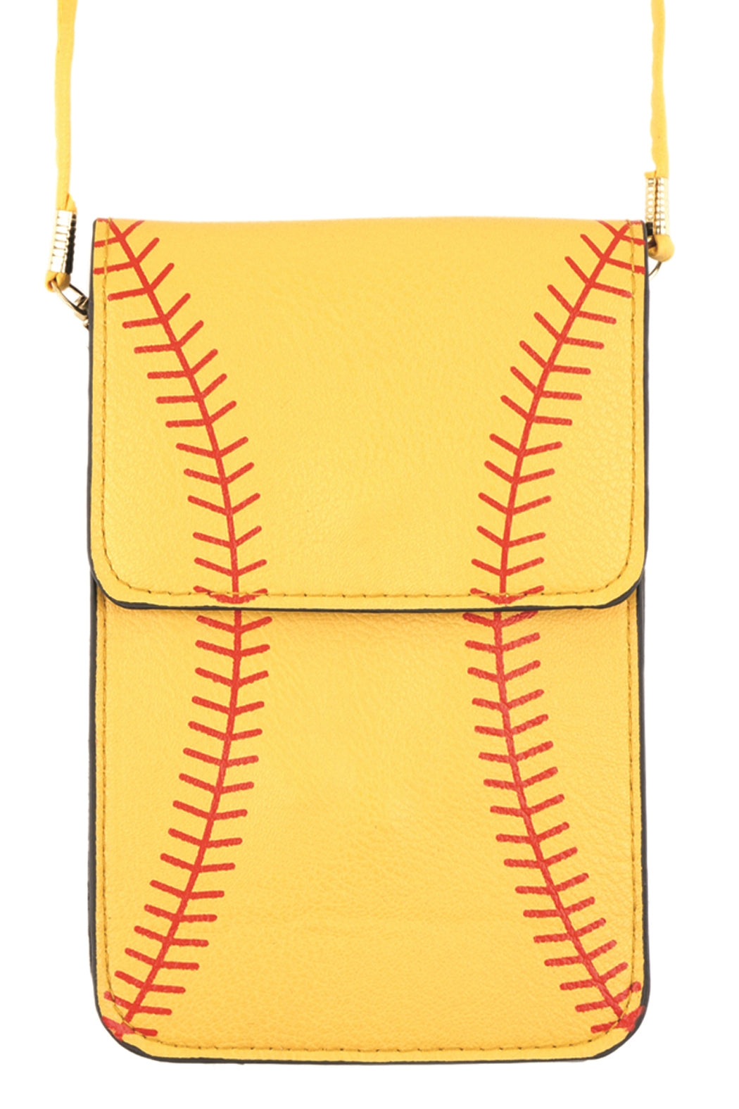 Baseball Cellphone Transparent Crossbody Bag