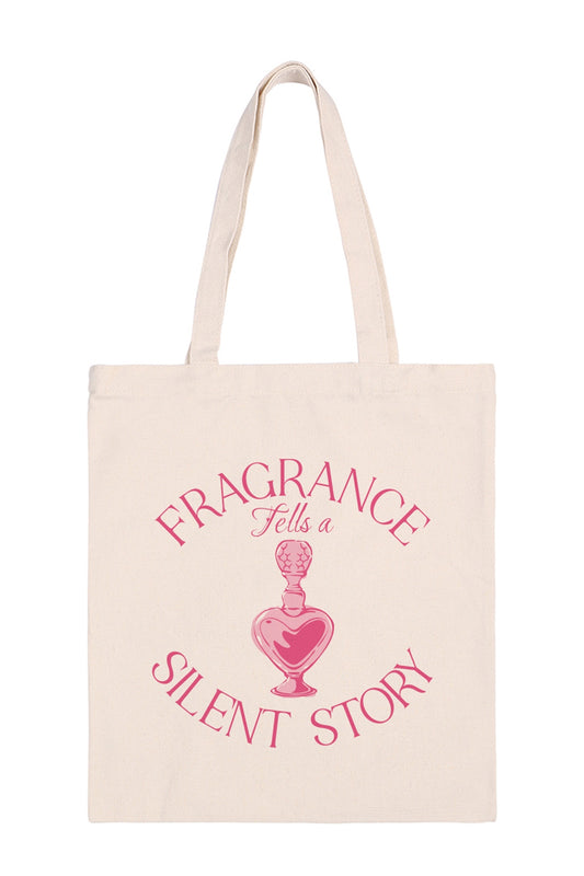 Fragrance Tells a Silent Story Minimalist Fashion Tote Bag