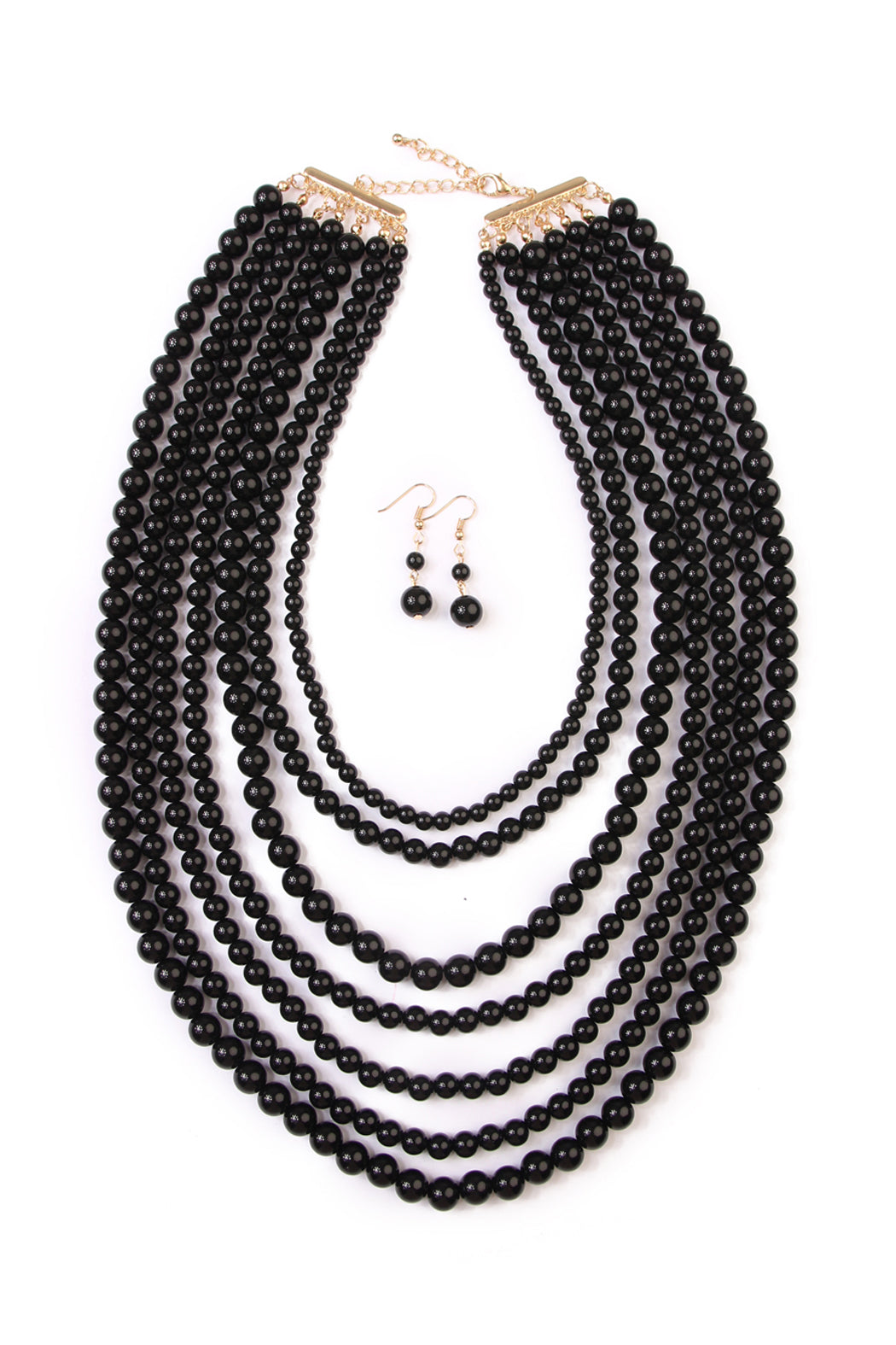 Women's Multilayer Acrylic Necklace & Earring Jewelry Set