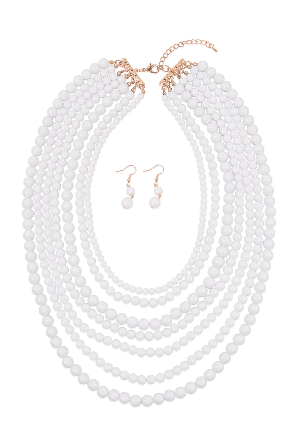 Women's Multilayer Acrylic Necklace & Earring Jewelry Set