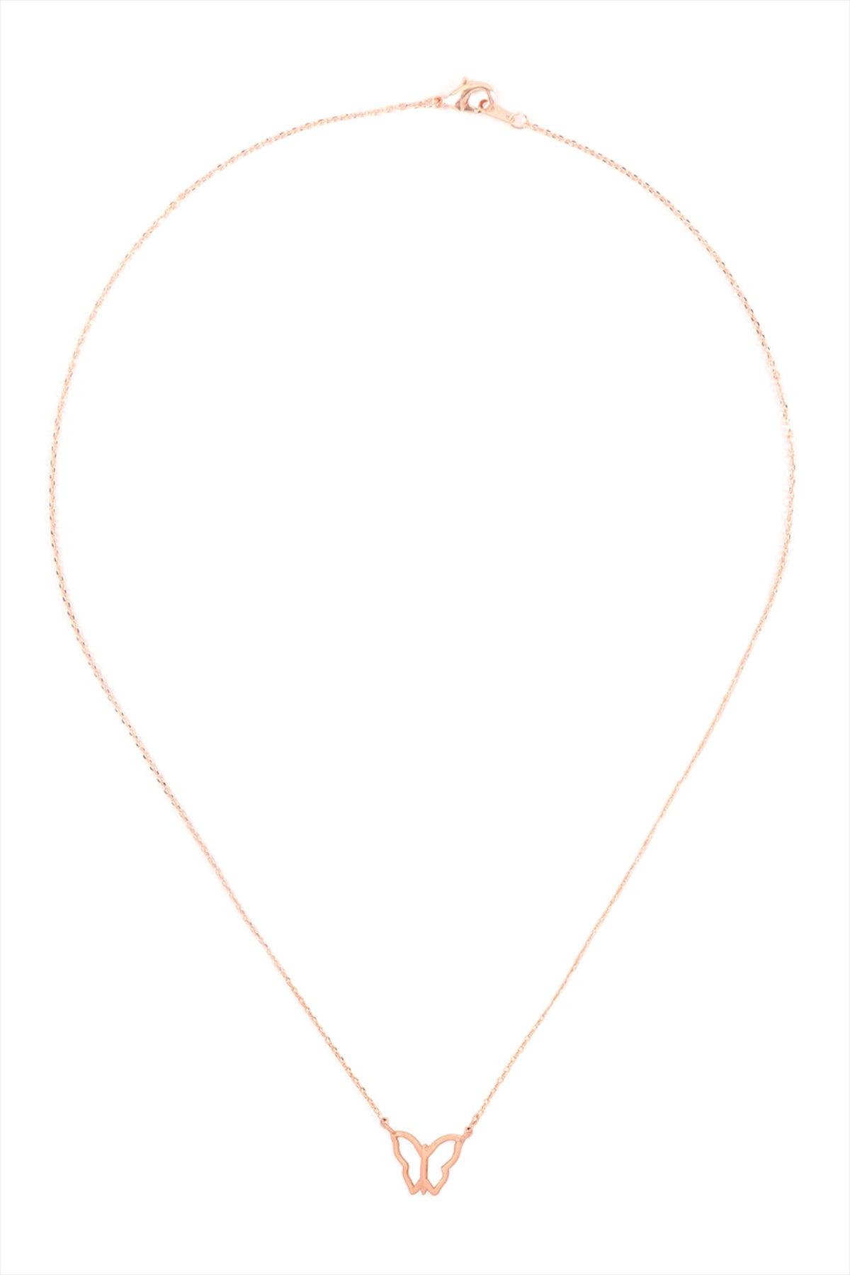Open Butterfly Pendant Necklace