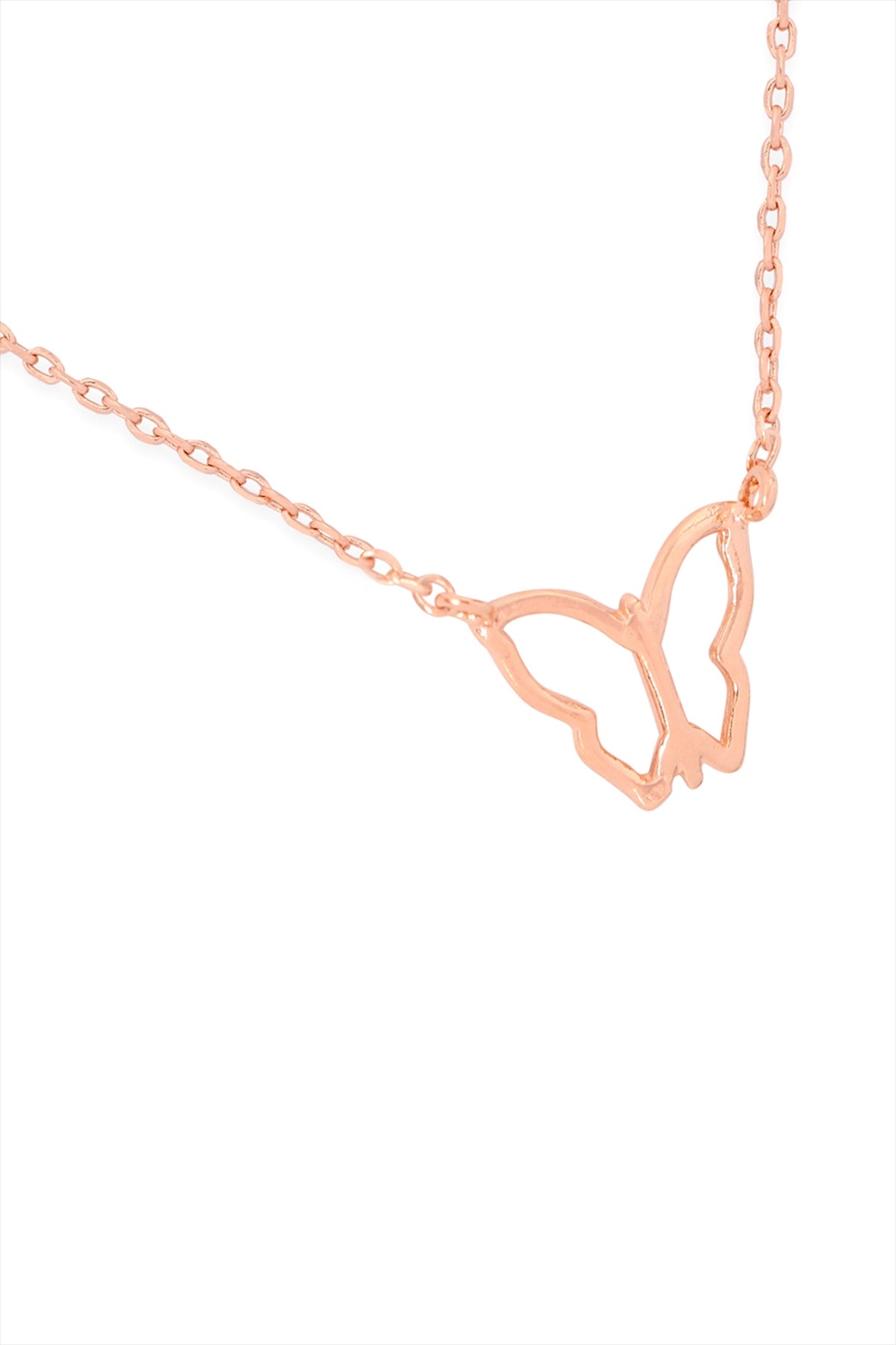 Open Butterfly Pendant Necklace
