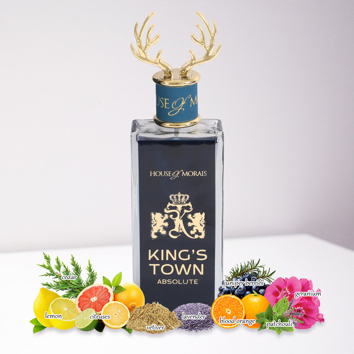 King's Town Absolute Spray Perfume Eau De Parfum For Men - 100ML/3.4FL.OZ./3PCS