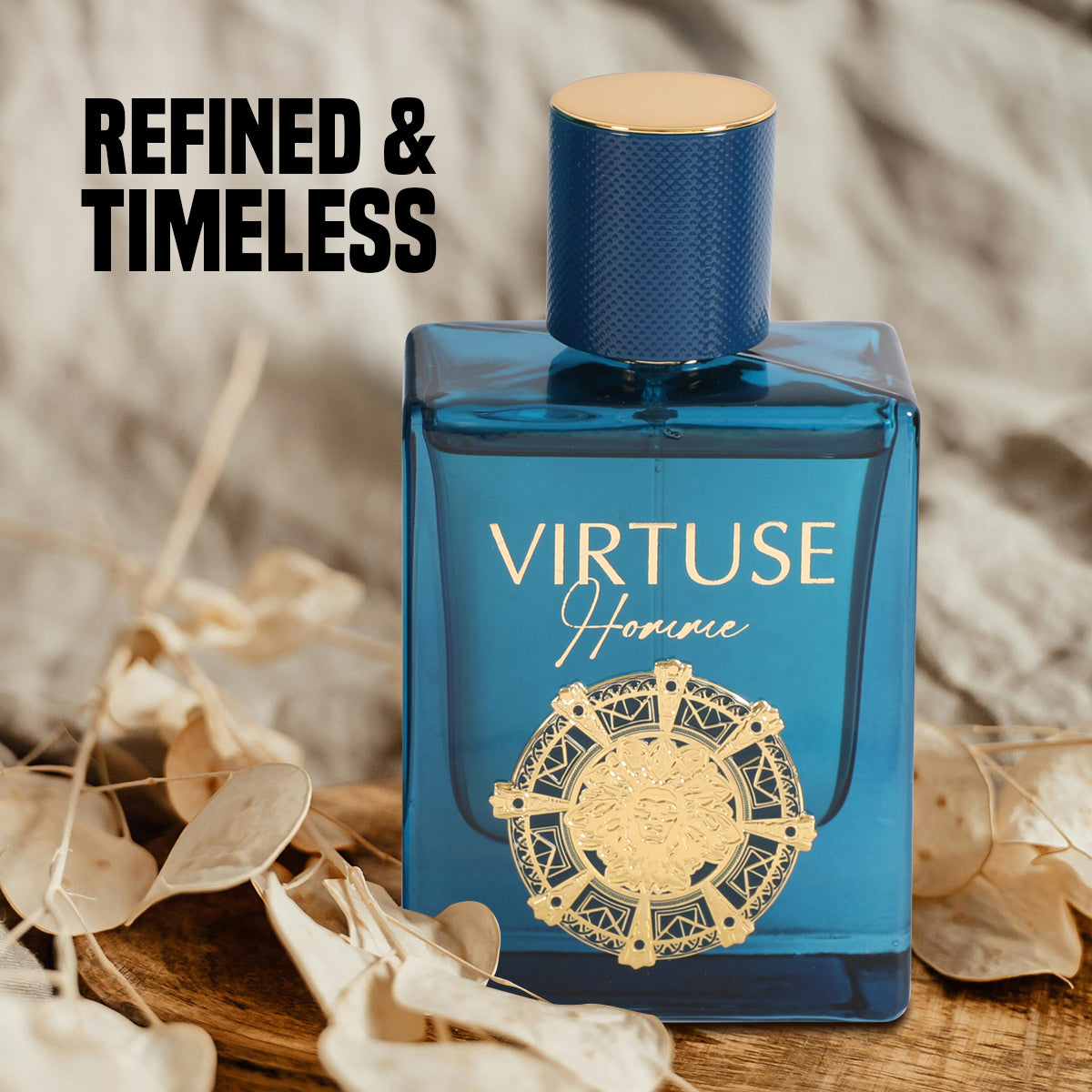 Virtuse Homme Spray Perfume Eau De Parfum For Men - 100ML/3.4FL.OZ./3PCS