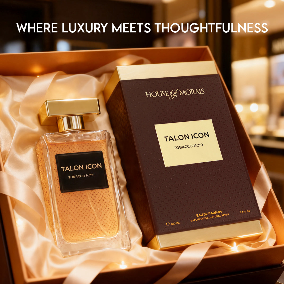 Talon Icon Tobacco Noir Spray Perfume Eau De Parfum For Men And Women - 100ML/3.4FL.OZ./3PCS