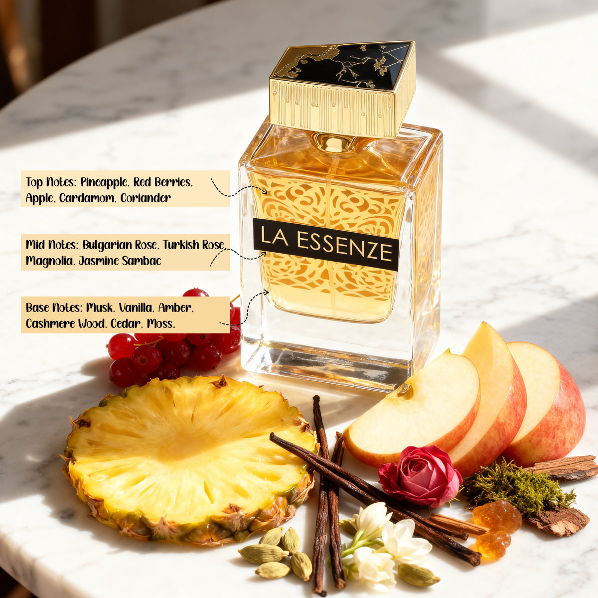 La Essenze Spray Perfume Eau De Parfum For Men And Women - 100ML/3.4FL.OZ./3PCS