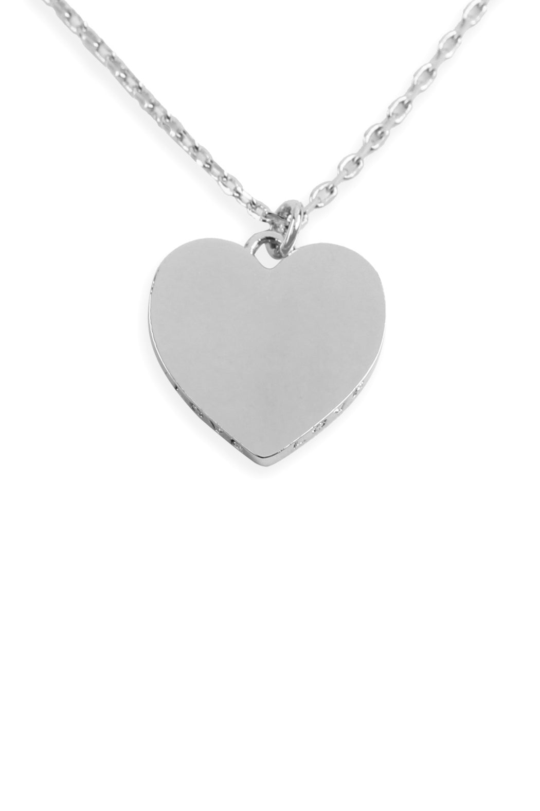 Heart And Love Necklace Silver