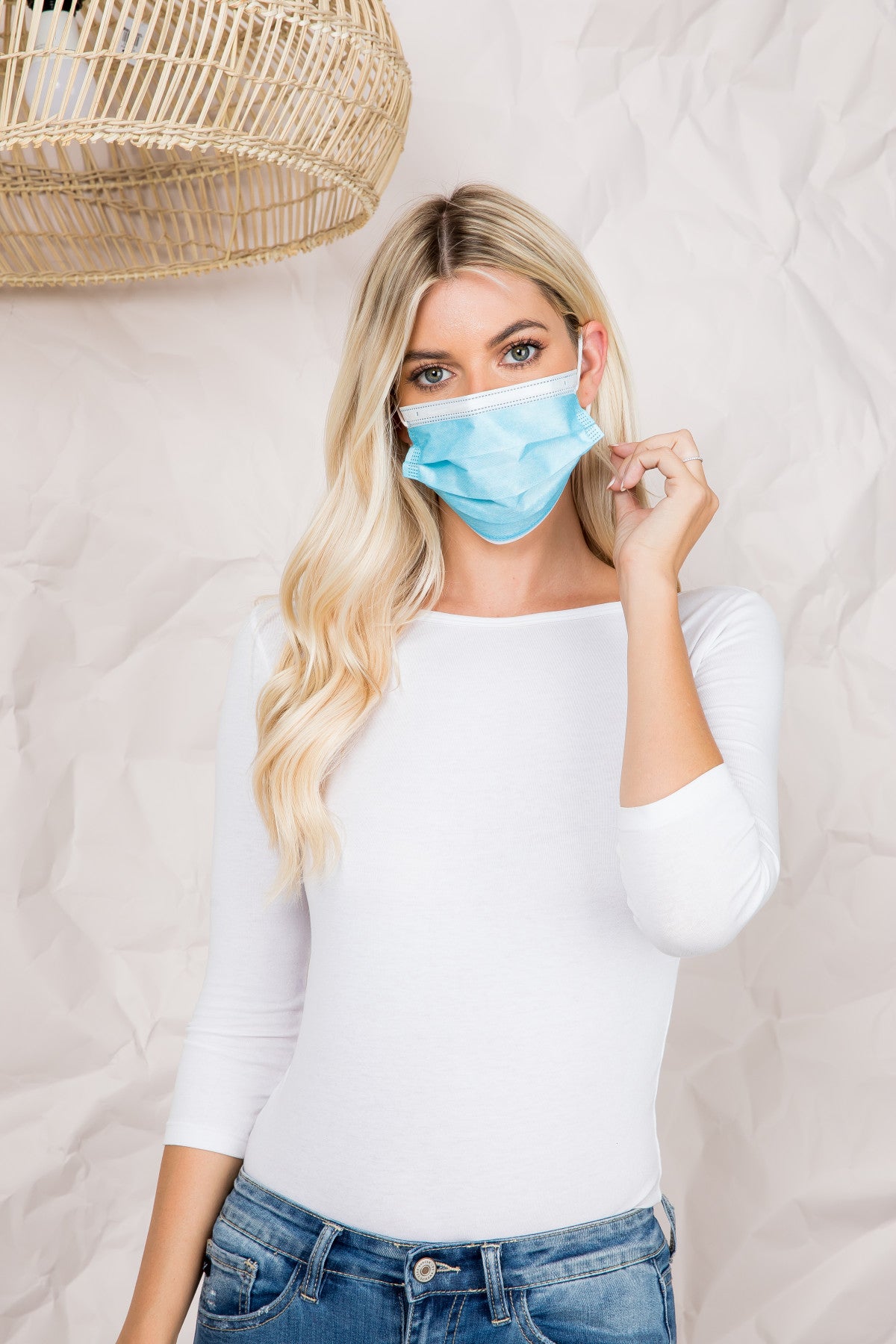 Blue Disposable Mask For Adult
