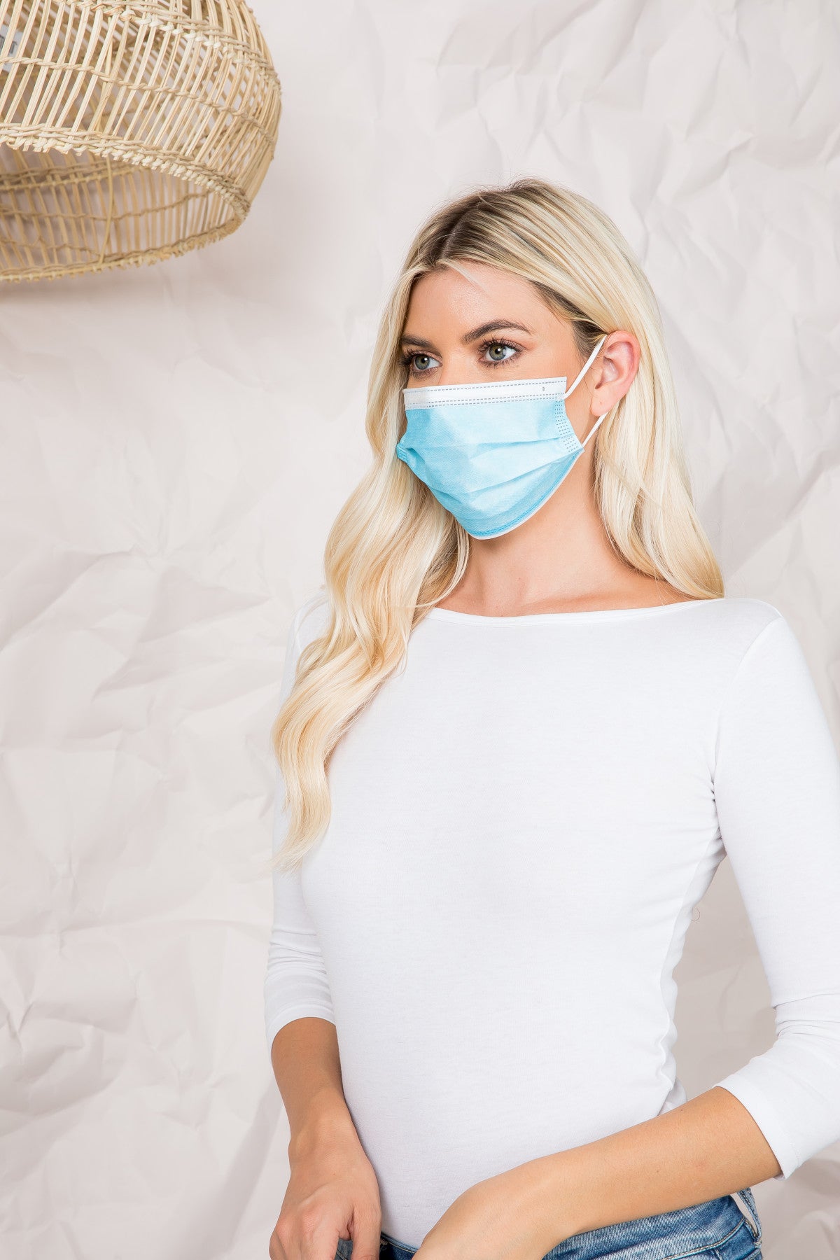 Blue Disposable Mask For Adult