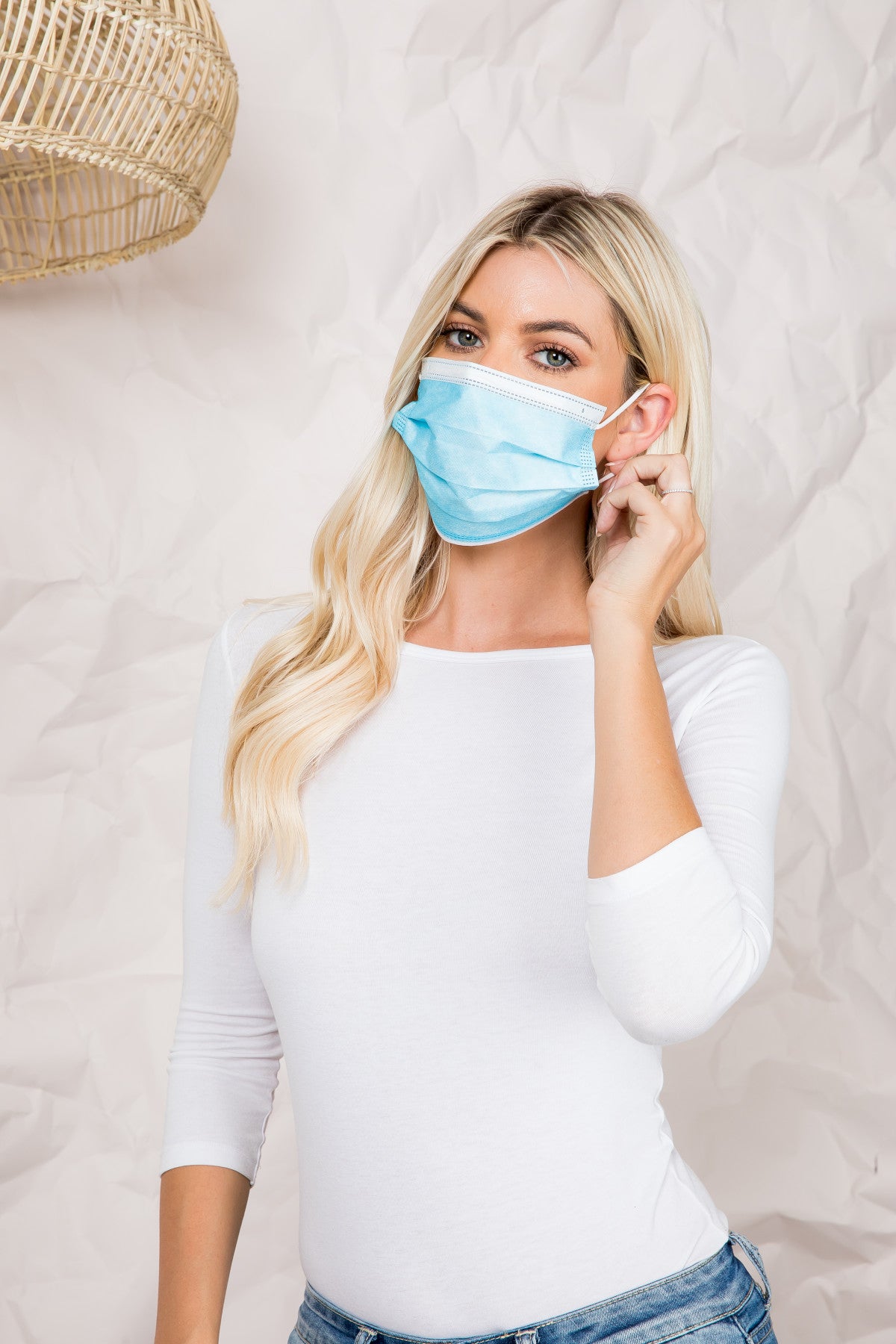 Blue Disposable Mask For Adult