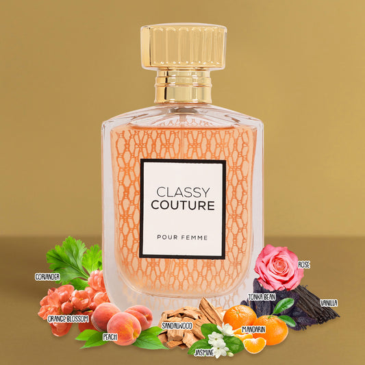 Classy Couture Spray Perfume Eau De Parfum For Women - 100ML/3.4FL.OZ./3PCS