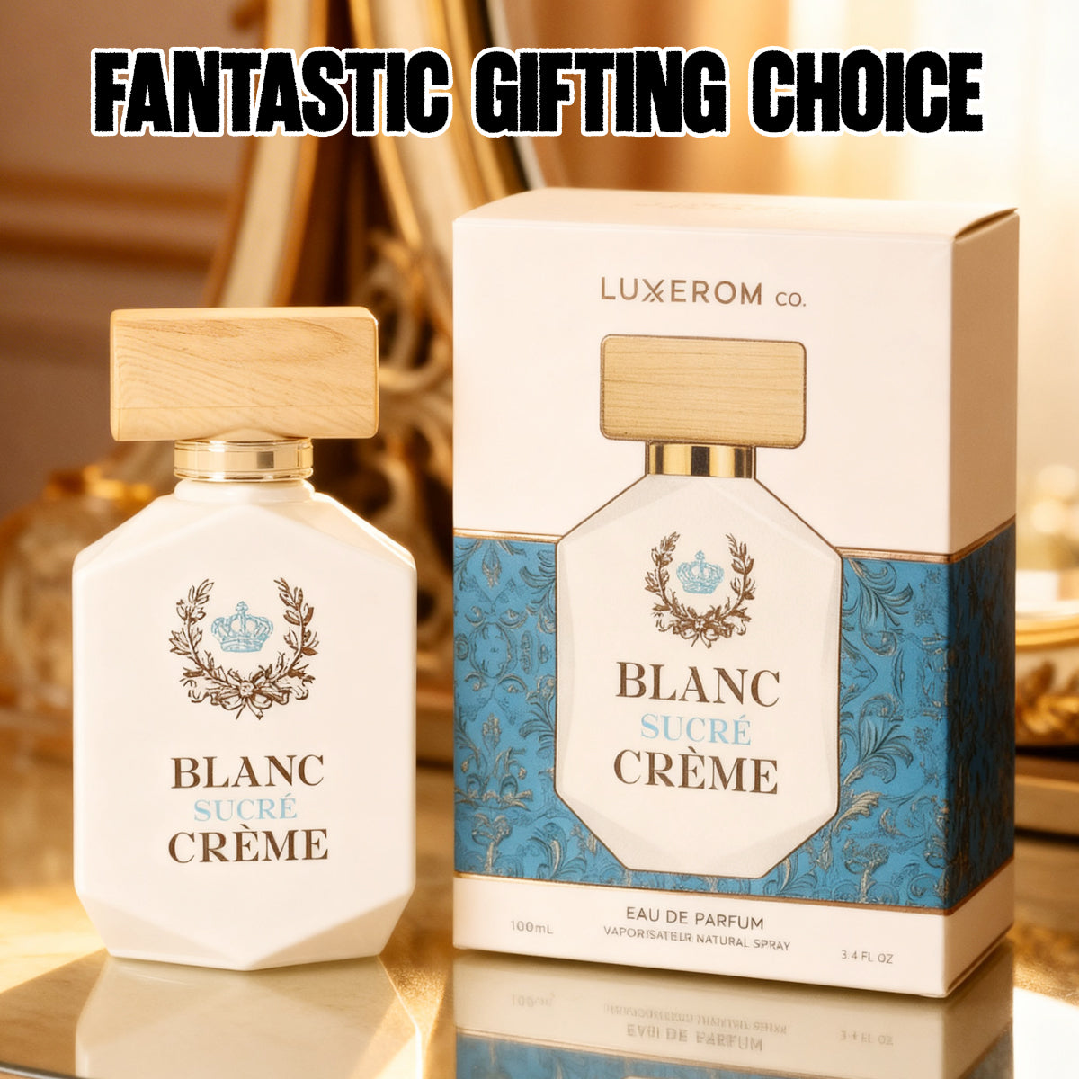 Blanc Sucre Creme Spray Perfume Eau De Parfum For Men And Women - 100ML/3.4FL.OZ./3PCS
