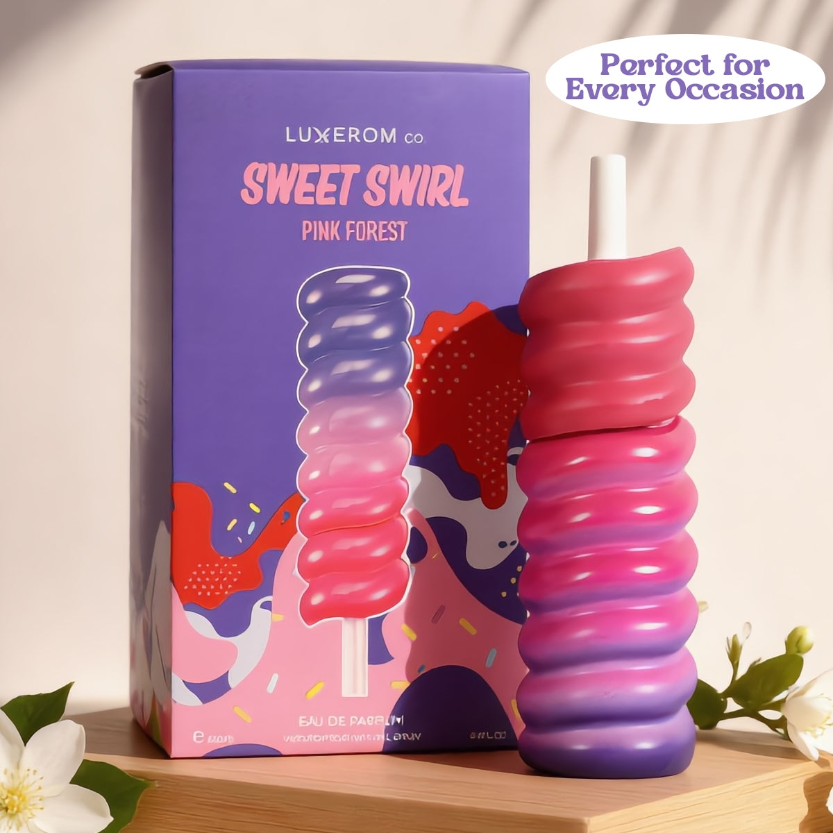 Sweet Swirl Pink Forest Spray Perfume Eau De Parfum For Women - 100ML/3.4FL.OZ./3PCS