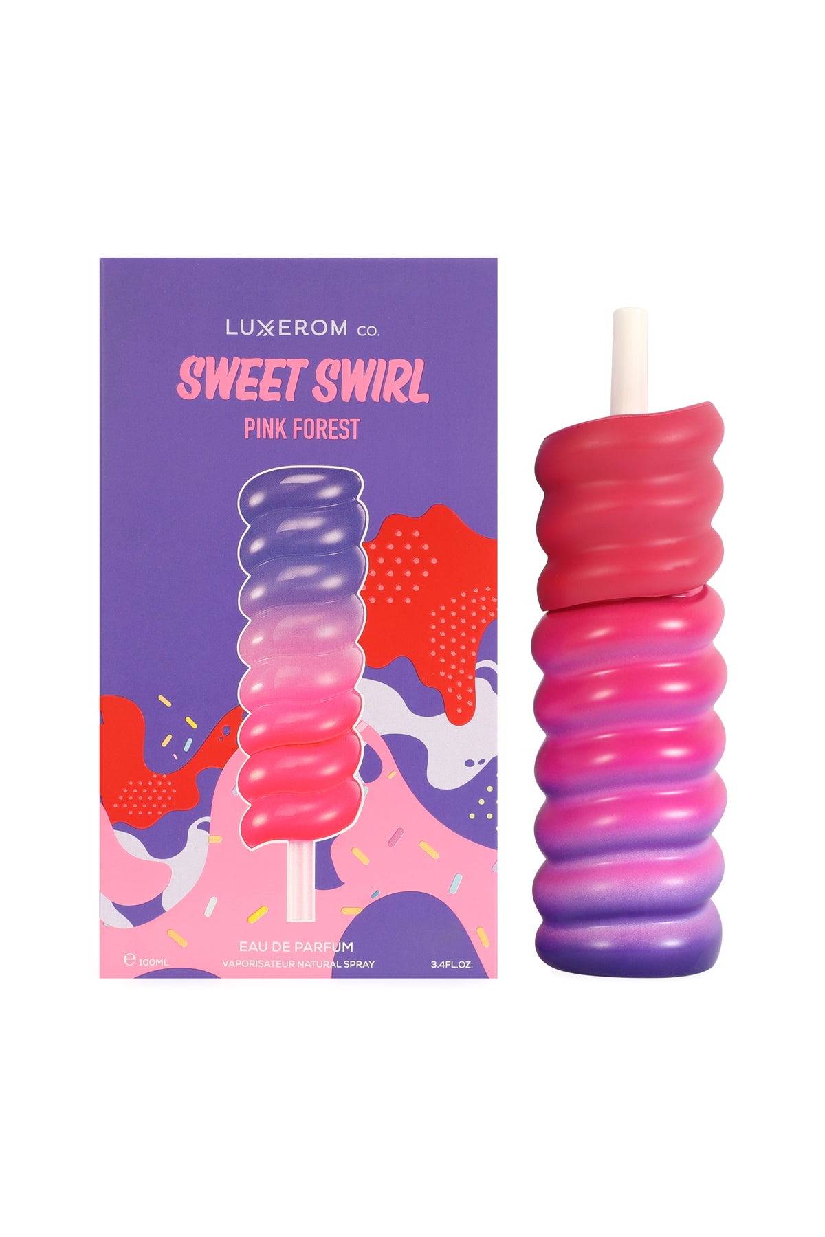 Sweet Swirl Pink Forest Spray Perfume Eau De Parfum For Women - 100ML/3.4FL.OZ./3PCS