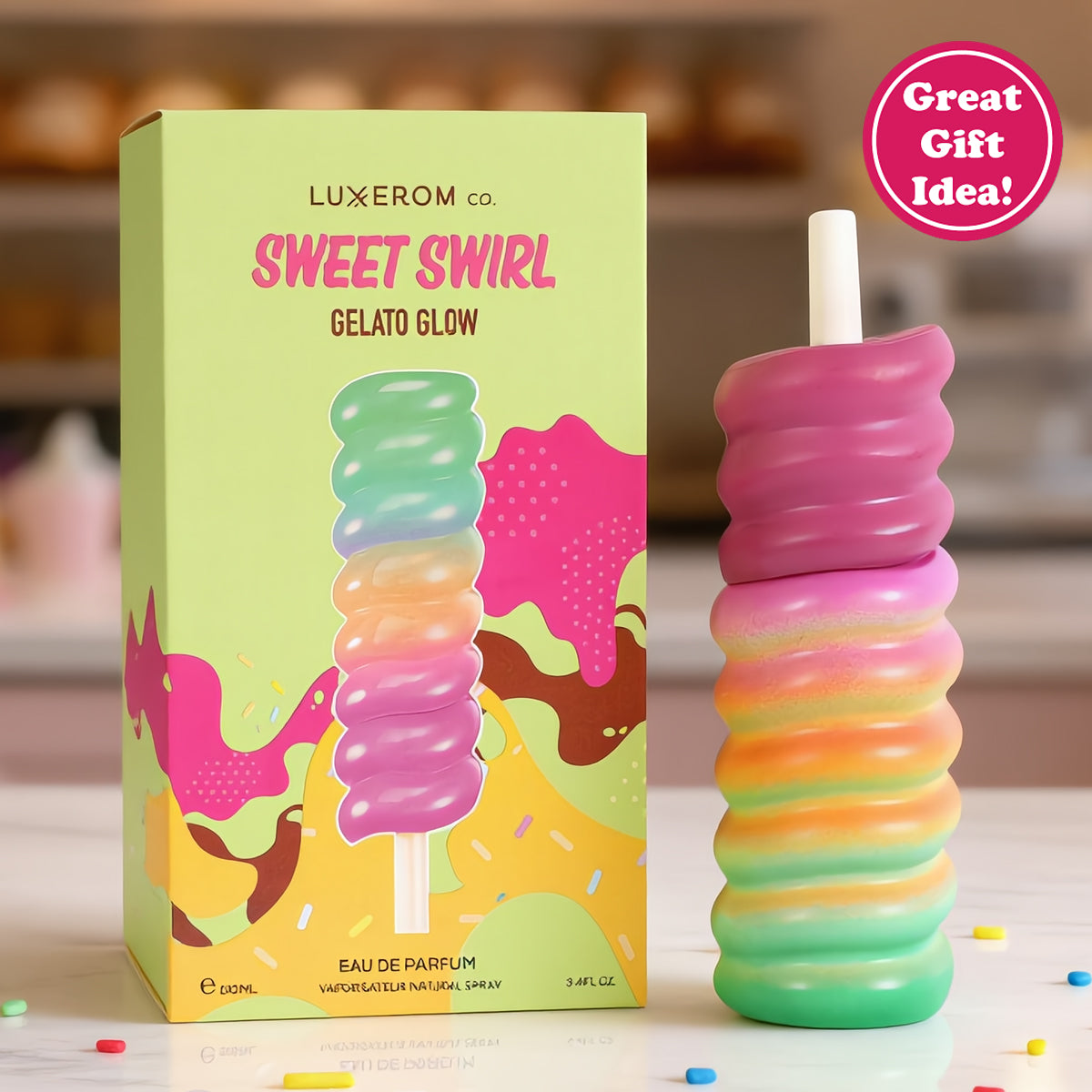 Sweet Swirl Gelato Glow Spray Perfume Eau De Parfum For Women - 100ML/3.4FL.OZ./3PCS