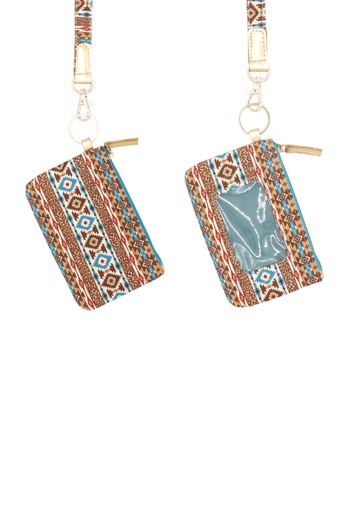 Leopard Tribal ID Wallet & Detachable Lanyard