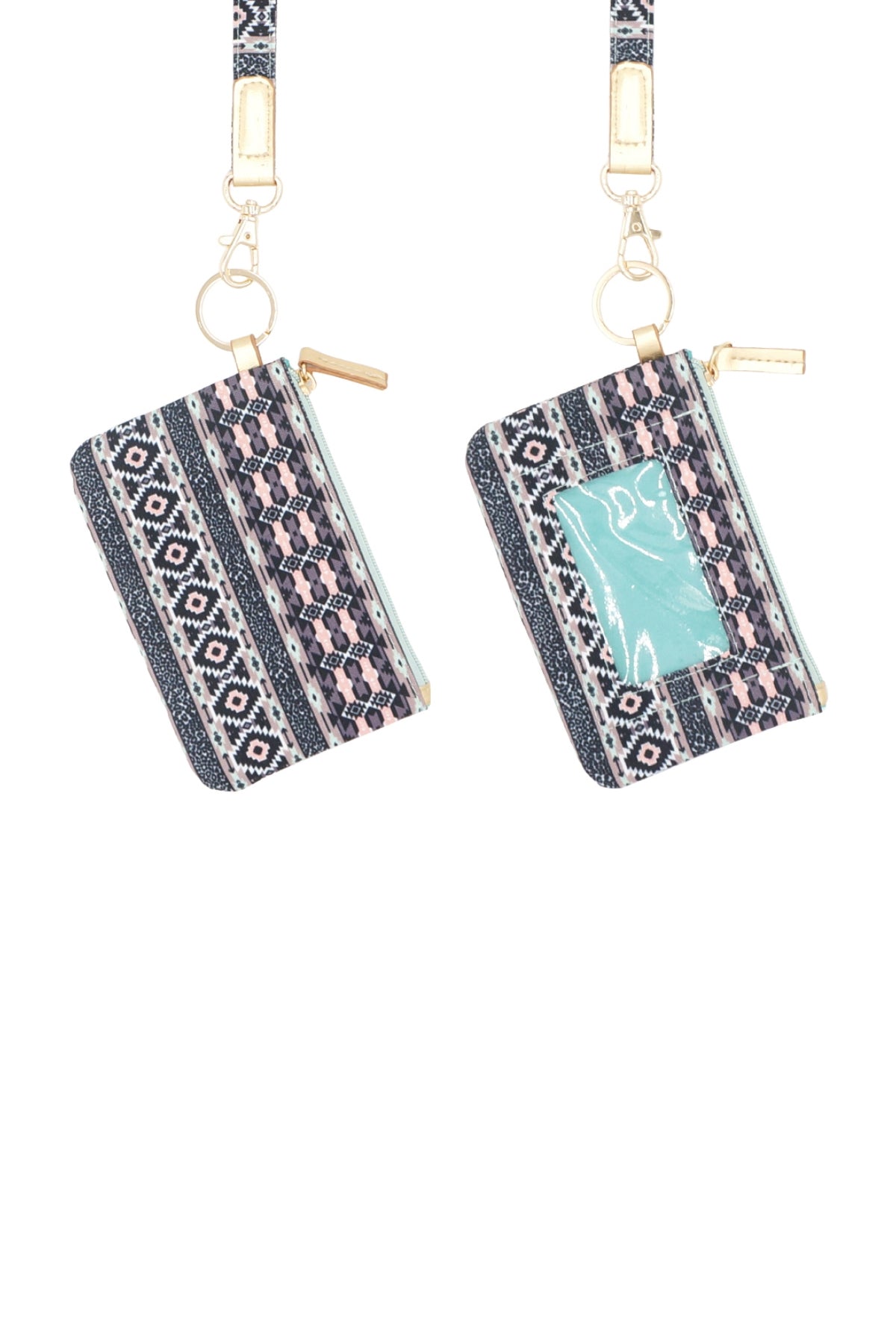 Leopard Tribal ID Wallet & Detachable Lanyard