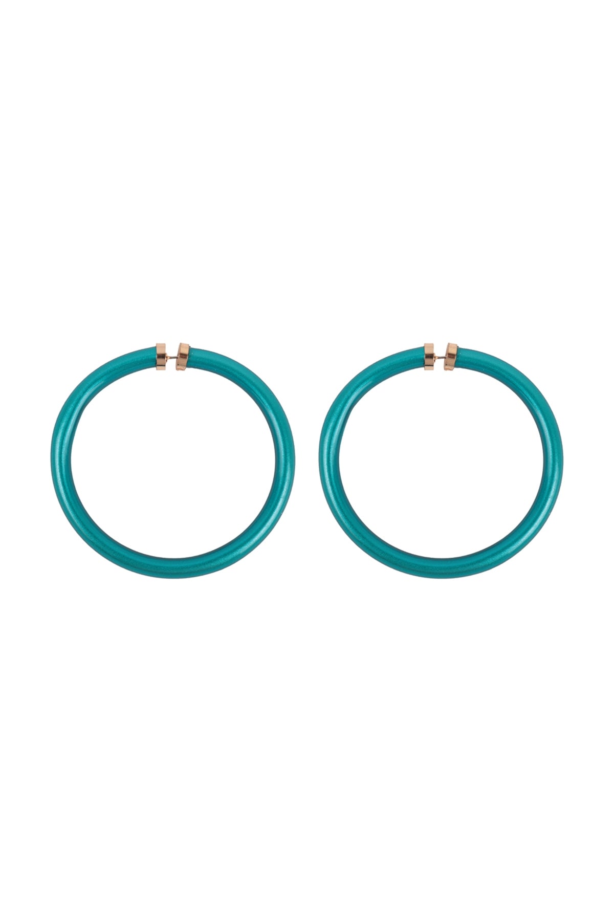 2.25" Tube Jelly Hoop Earrings