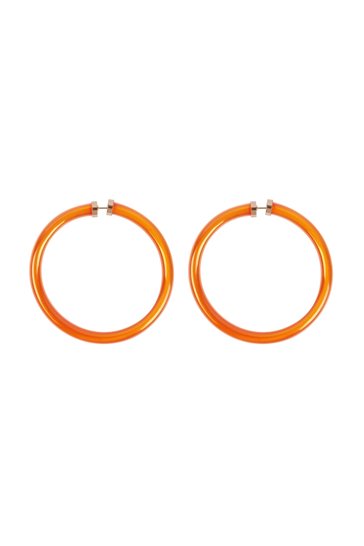 2.25" Tube Jelly Hoop Earrings