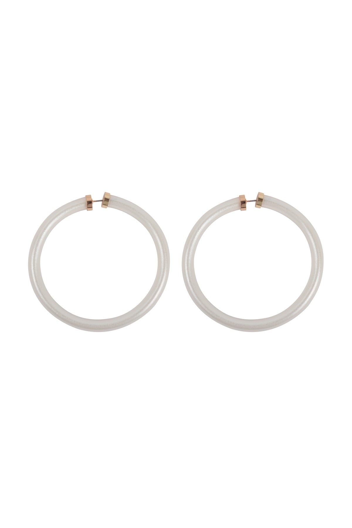 2.25" Tube Jelly Hoop Earrings