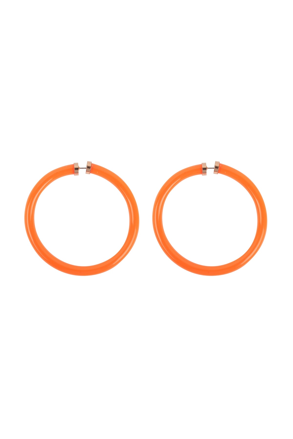 2.25" Tube Jelly Hoop Earrings