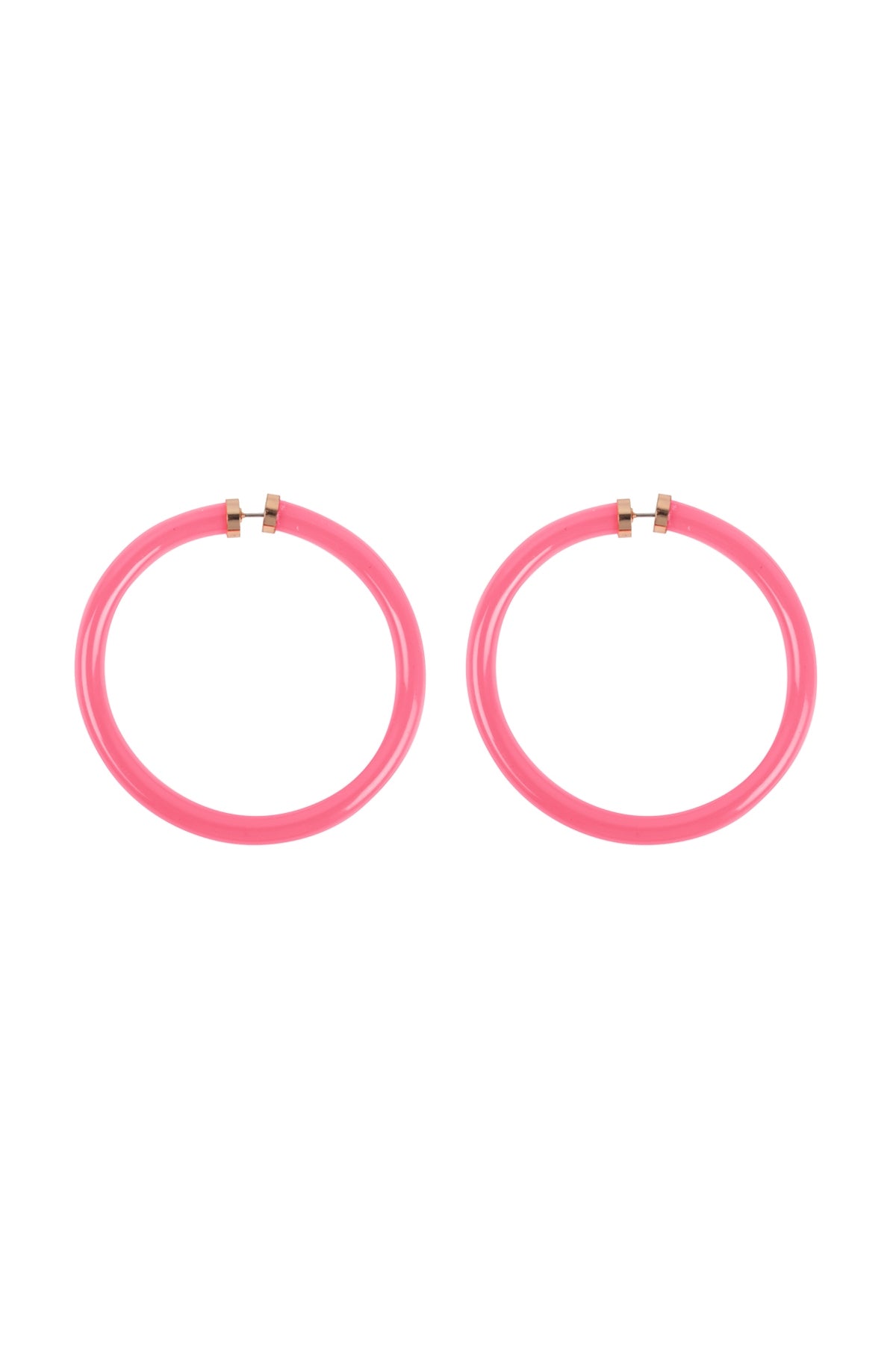 2.25" Tube Jelly Hoop Earrings