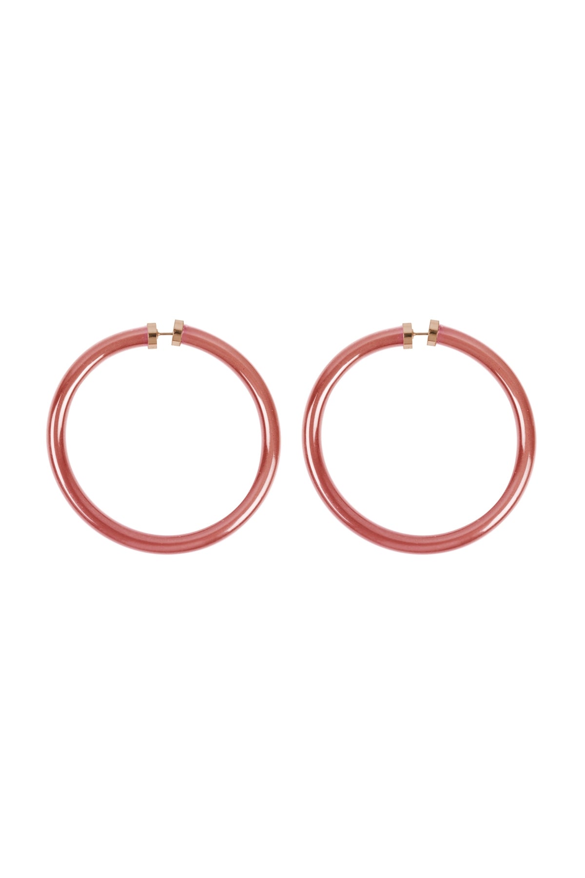 2.25" Tube Jelly Hoop Earrings
