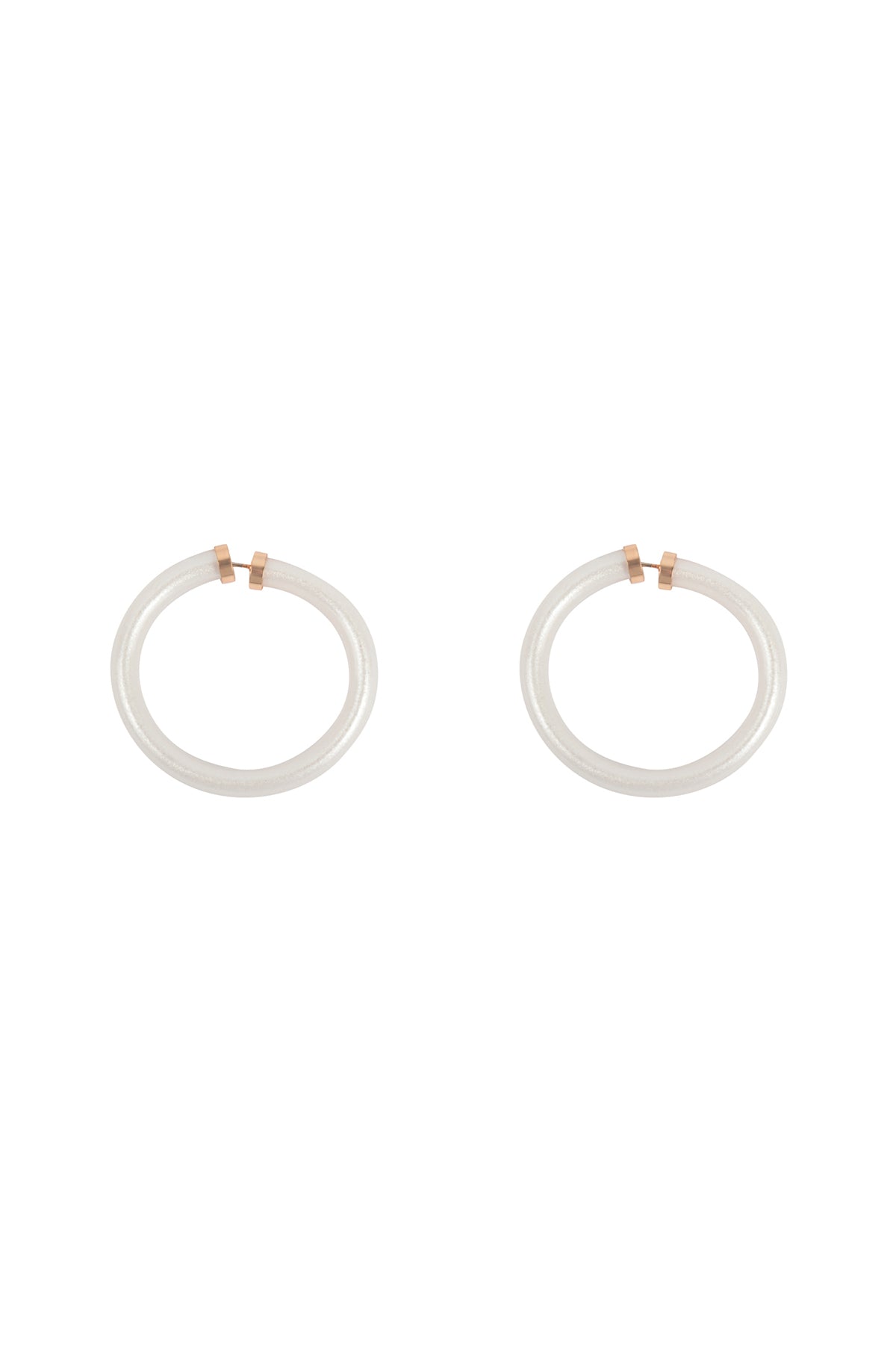 Tube Jelly Hoop Earrings