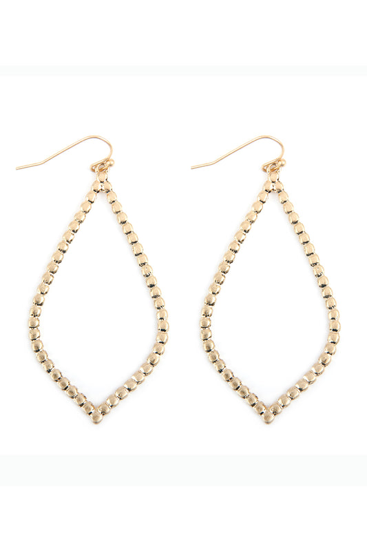 Open Cast Mar2uise Drop Earrings Matte Gold