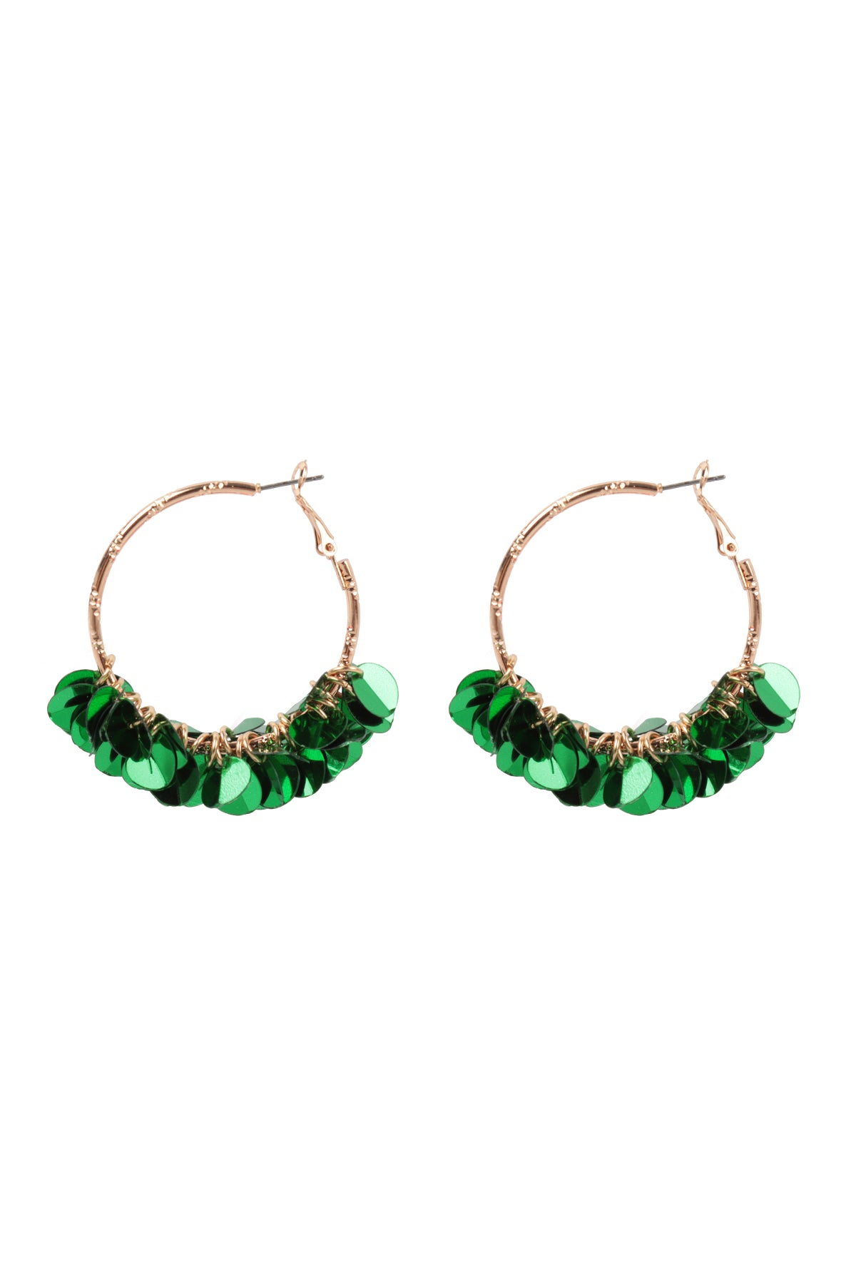 Se2uin Dangle Hoop Earrings