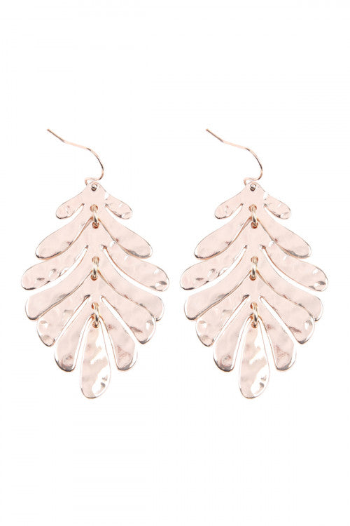 Fish Hook Metal Earrings