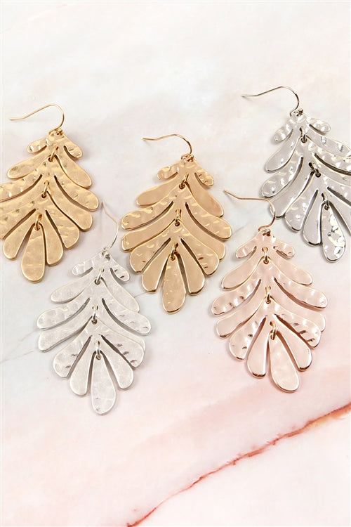 Fish Hook Metal Earrings