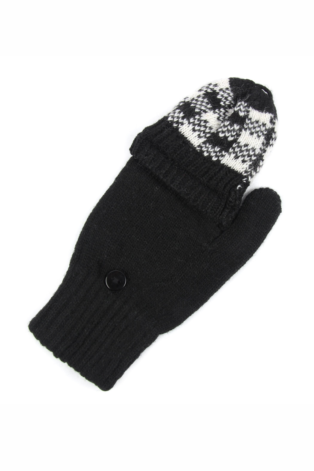 Buffalo Plaid Convertible Gloves