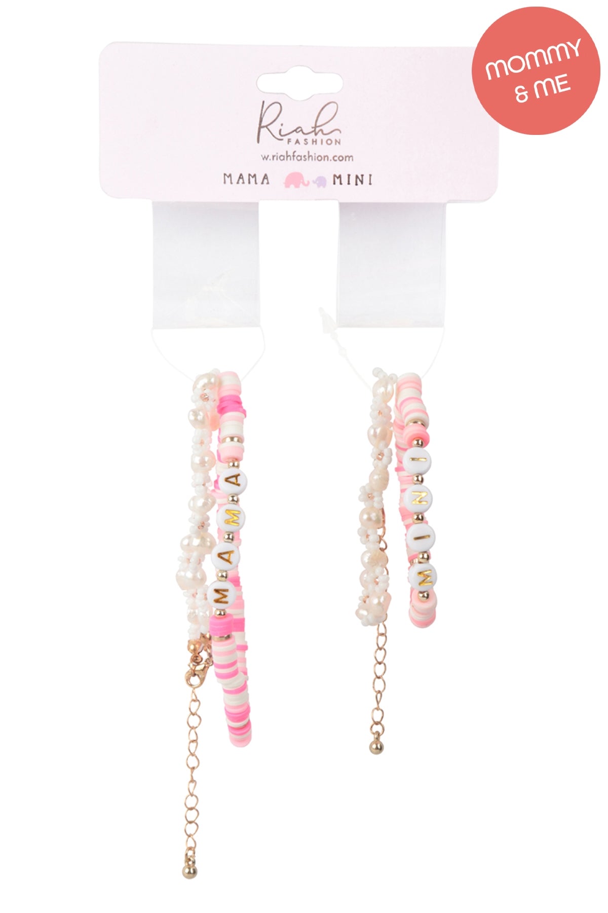 Mama & Mini Fimo Flower Bracelet Set