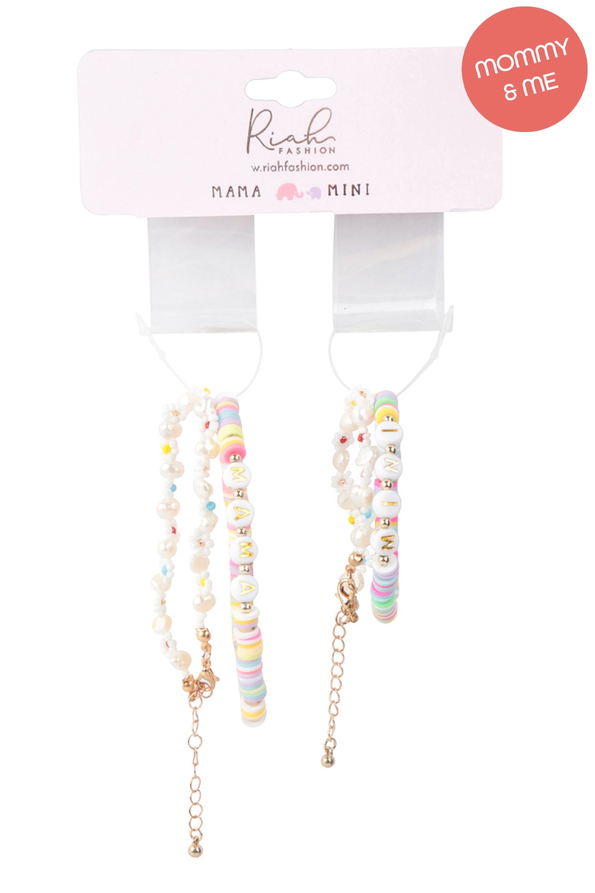 Mama & Mini Fimo Flower Bracelet Set
