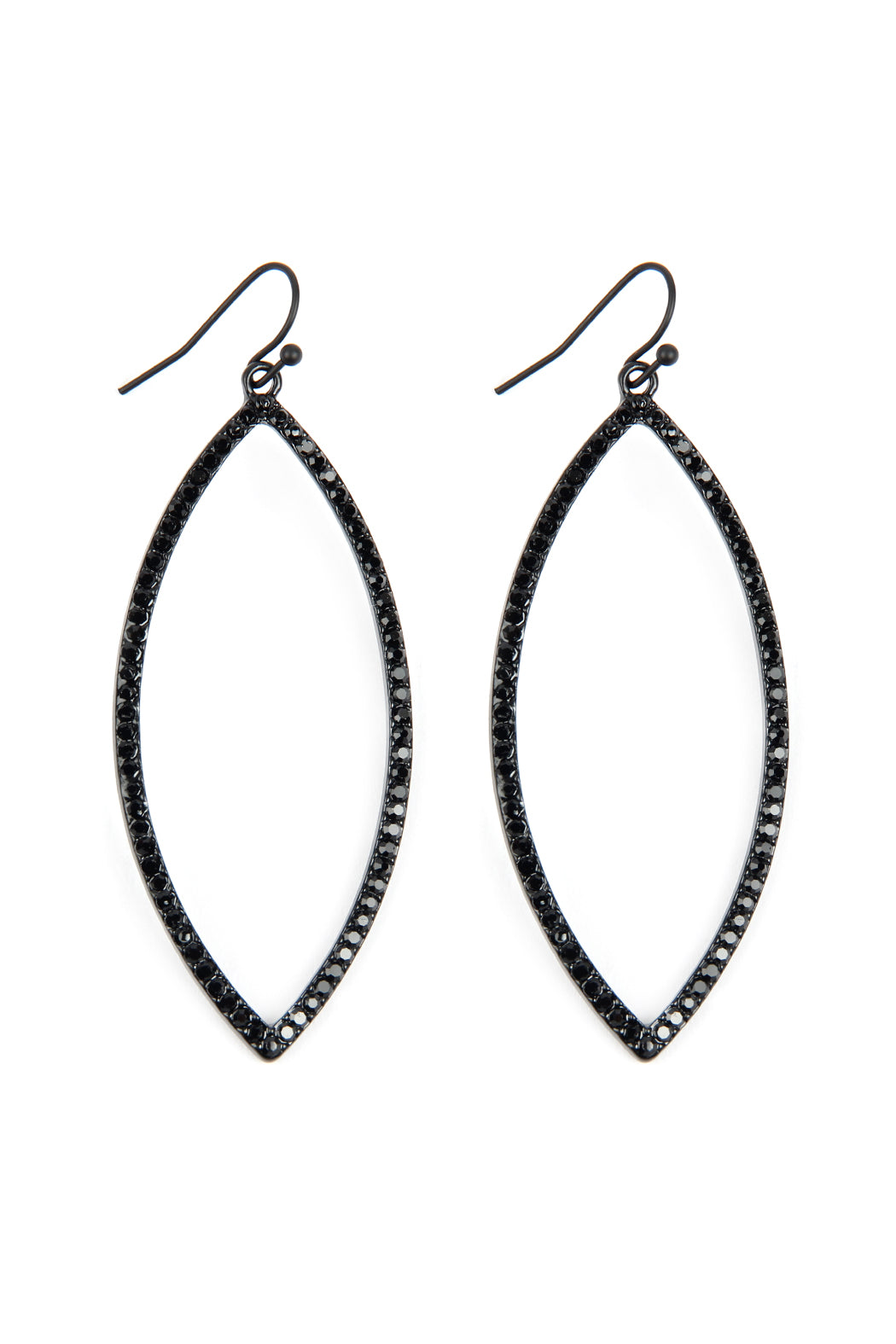 Open Marquise Rhinestone Earrings