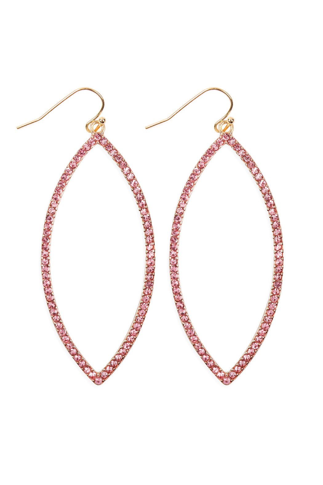 Open Marquise Rhinestone Earrings