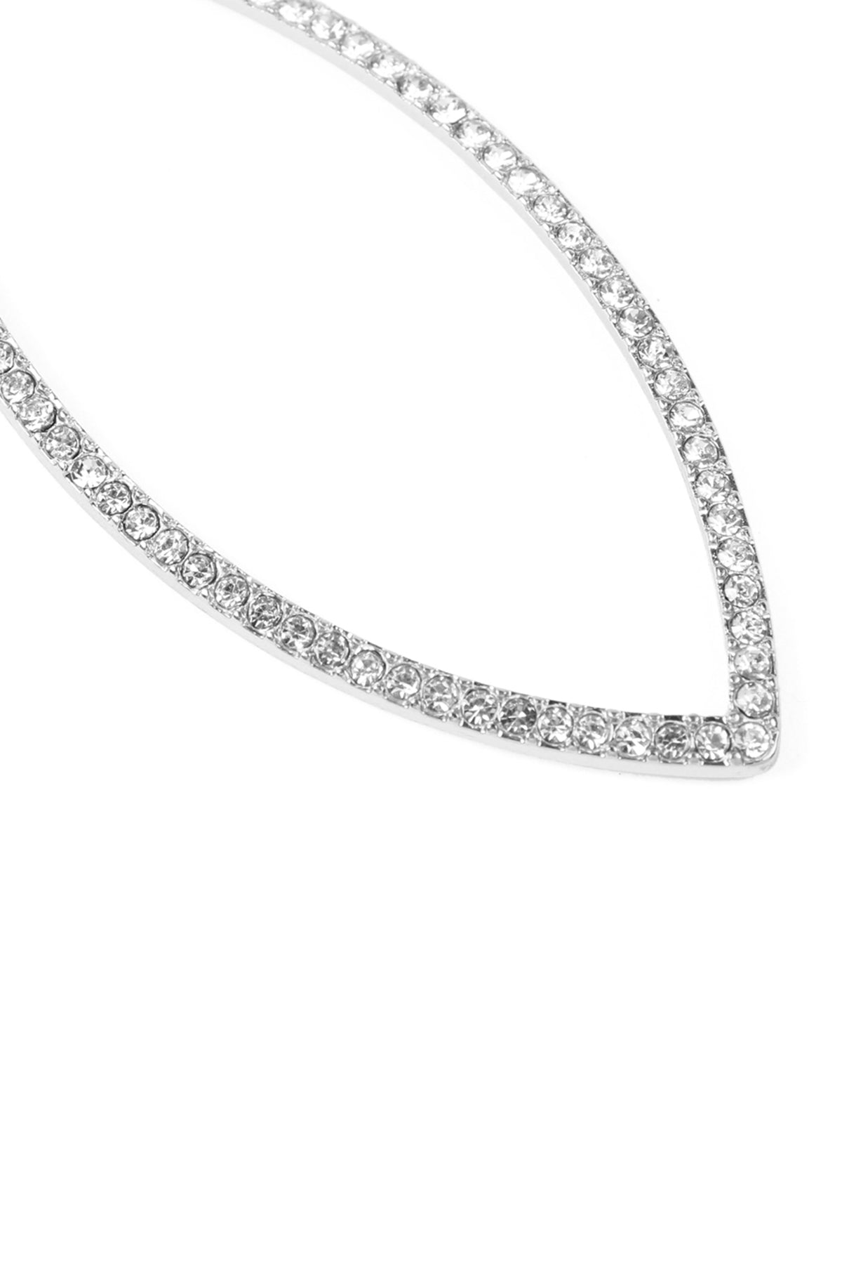 Open Marquise Rhinestone Earrings / 1PAIRS