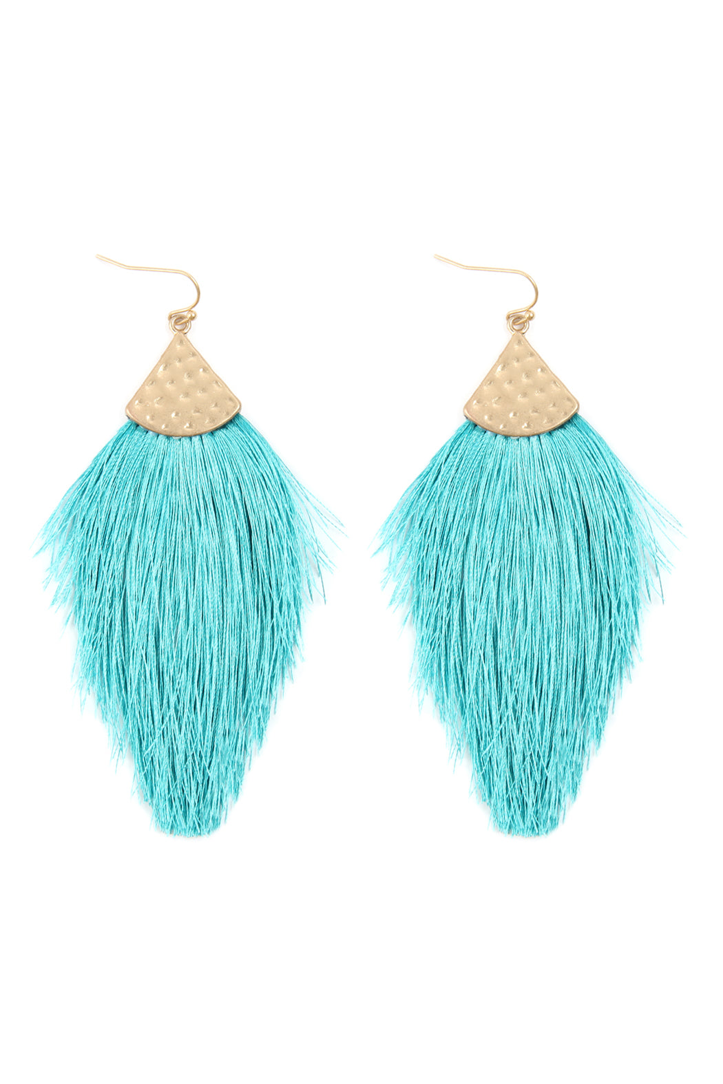 Thread Tassel Drop Earrings Tur2uoise