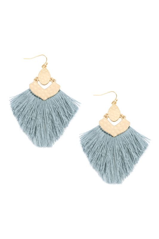 Light Fringe Tassel Drop Earrings