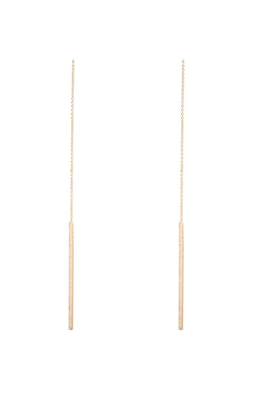 Lariat Earrings Gold