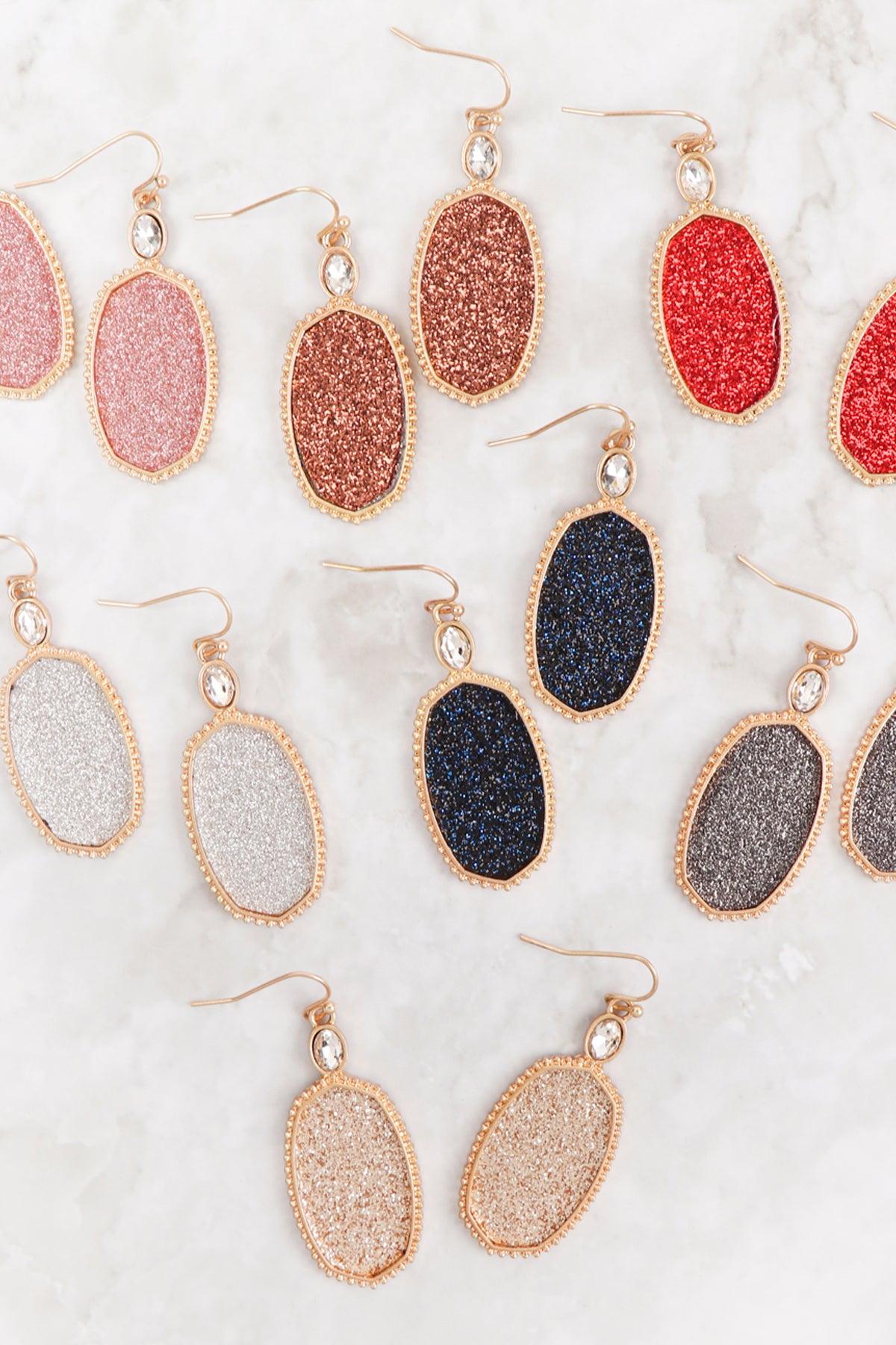 Faceted Drop Earrings