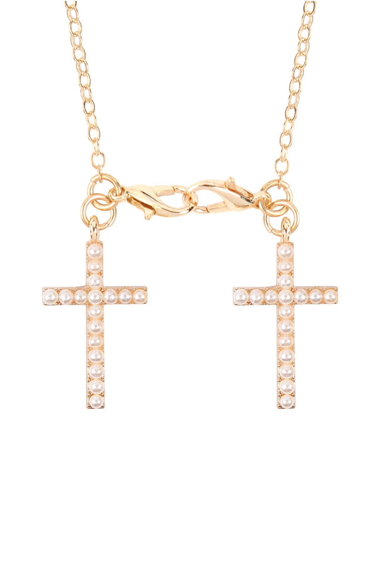 Eyeglasses Holder Cross Rhinestone Necklace